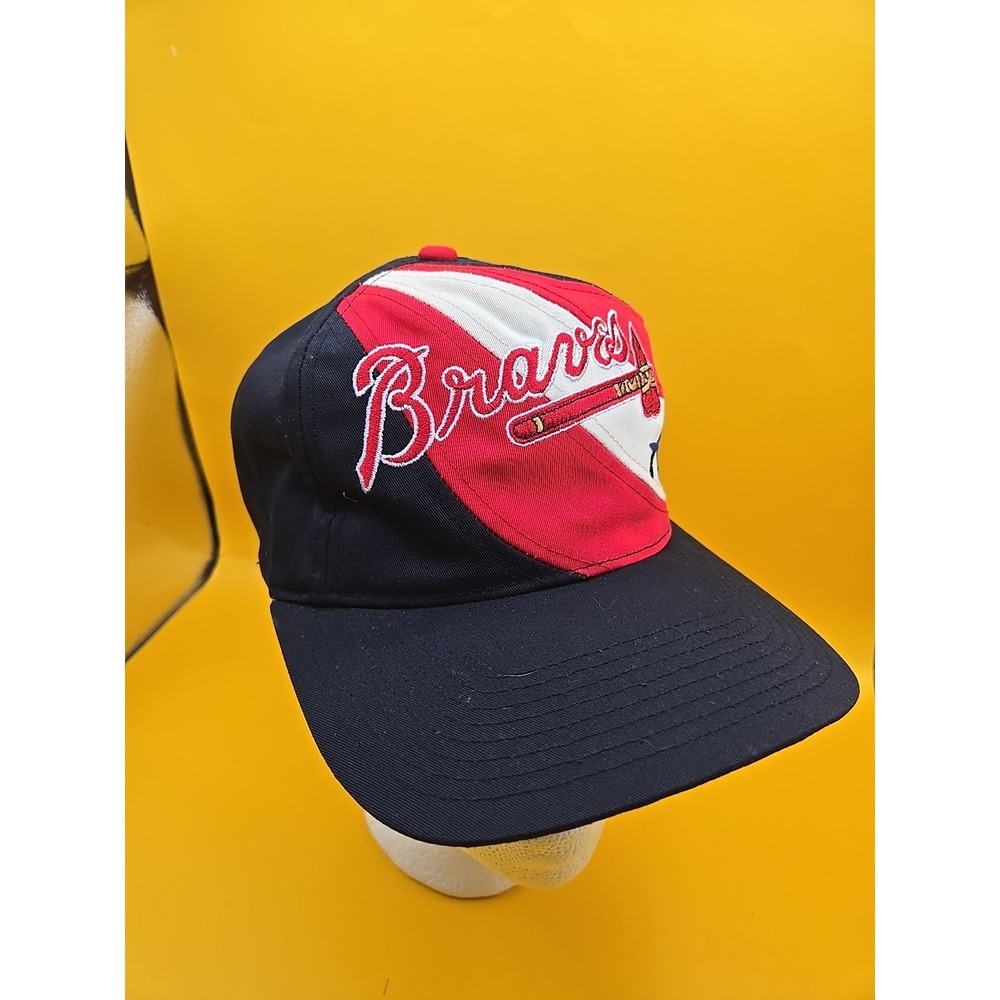 VIntage Atlanta Braves Snap Back Hat. 90's Excellent Condition! **Rare Find** - Picture 2 of 9